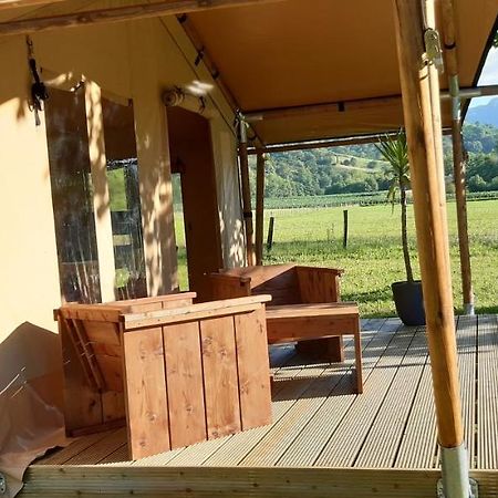 Tente Safari Lodge Ferme Carrique Tardets-Sorholus Exterior foto